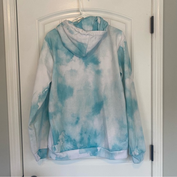 Tie-dyed Women's Pullover "It's OK" Hoodie Size Large - Picture 2 of 5